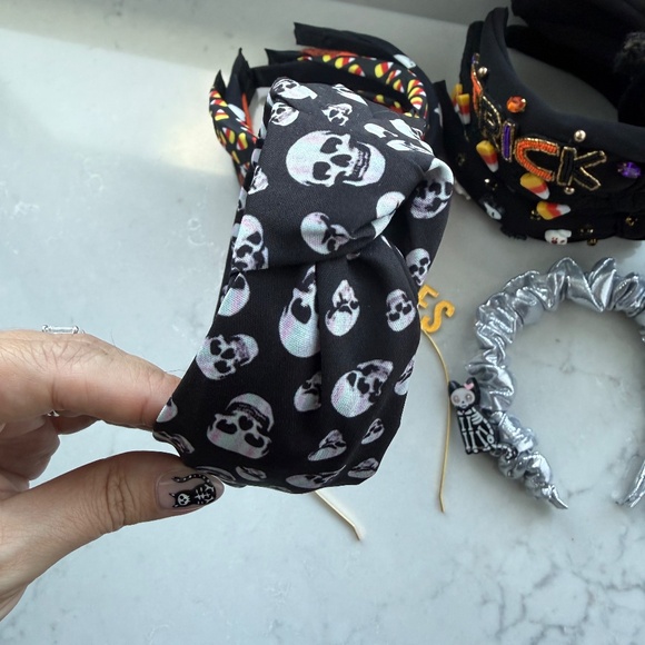 Set 10 HALLOWEEN Headbands Living Fully Co. Beaded Gemstone Knotted Boutique main image 7